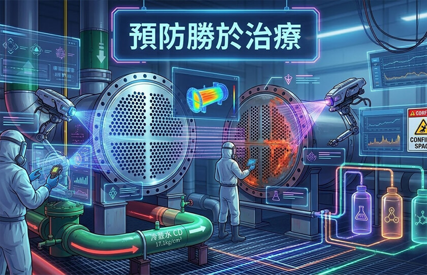 預防勝於治療：從換熱器檢修現場，看見資產防護的真實價值