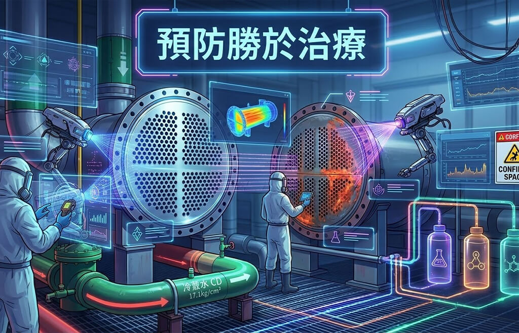 預防勝於治療：從換熱器檢修現場，看見資產防護的真實價值