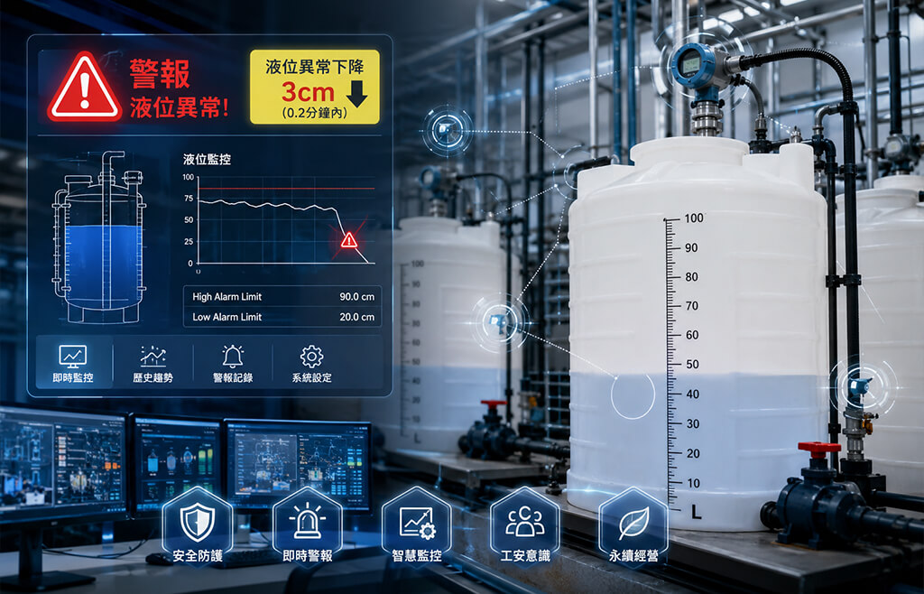 台灣開廣專業護航：智慧液位監控與工安意識升級，守護廠區作業安全