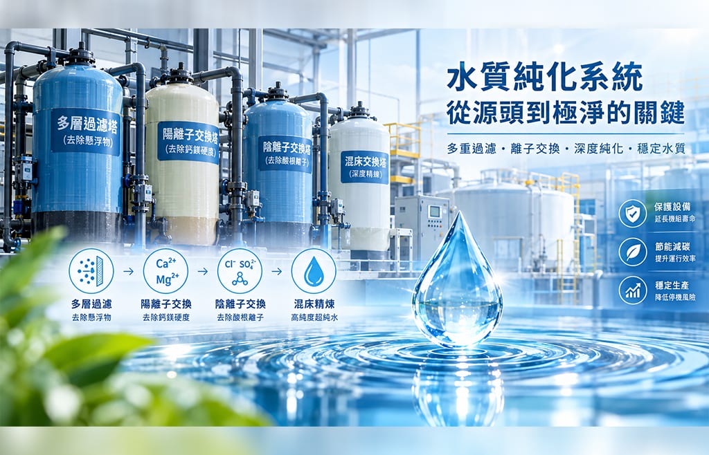 【守護廠房心臟的第一道防線】： 從砂濾到混床，不可忽視的「水處理隱形危機」