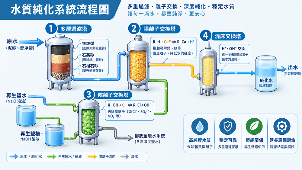 水質純化系統流程圖